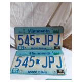 Lot of Minnesota License Plates