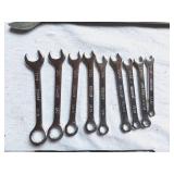 Craftsman, Husky, and Powermaster Wrenches including Box End and Open End Wrenches