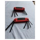 Eklind Folding Hex Key Set Including 25911 and 25611