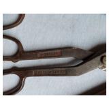 Pexto Snips, Craftsman Snips, Hatchet, Oil Can, Hatchet and Pry Bar