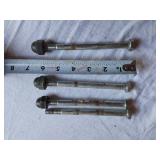 Lot of Hand Tools and Hardware Items Including Bolts and Drill Bits