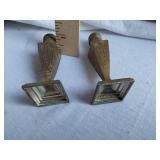 Pair of Vintage Japanese Brass(?) Salt and Pepper Shakers