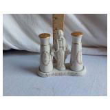 Ceramic Religious Salt and Pepper Shaker Set