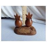 Treasure Craft Florida Pineapple Salt and Pepper Shakers
