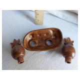 Treasure Craft Florida Pineapple Salt and Pepper Shakers