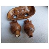Treasure Craft Florida Pineapple Salt and Pepper Shakers