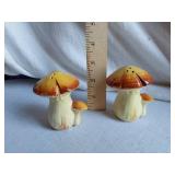 Ceramic Mushroom Salt and Pepper Shaker Set Made in Japan