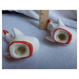 Ceramic Goose Salt and Pepper Shakers Nashville Tennessee Souvenir