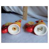 1960 Holt Howard Rooster Salt and Pepper Shakers
