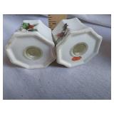 Christmas-themed Bone China Kitchen Items including Creamer, Sugar Bowl, and Salt & Pepper Shakers