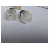 Vintage Glass Salt and Pepper Shakers