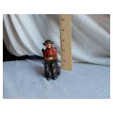 Wilton (?) Cast Iron Amish Figurine and Chair