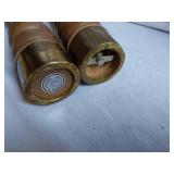 Nasco Wooden Pepper Mill and Salt Shaker