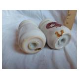 Salt and Pepper Shakers with Heart and Sheep Design Made in Taiwan ROC