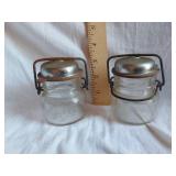 Glass Salt and Pepper Shakers Marked 1893 FP on the Bottom