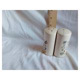 Decorative Ceramic Salt and Pepper Shakers with Meal Blessing Poem