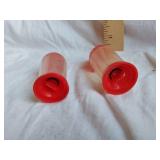 Rocket-Shaped Salt and Pepper Shakers - Plastic