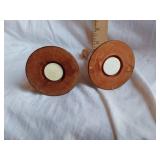 Wooden Bell Shaped Salt and Pepper Shakers