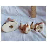 Bear Cub Salt and Pepper Shakers on a Ceramic Tree