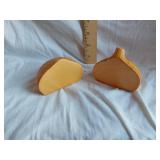 Vintage Ceramic Garlic Clove Salt and Pepper Shakers
