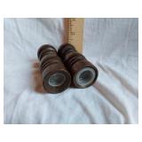 Vintage Wooden Salt and Pepper Shakers