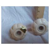 Cooks Tools Ceramic Garlic Shaped Salt and Pepper Shakers