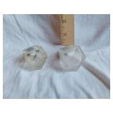 Set of Vintage Glass Salt and Pepper Shakers