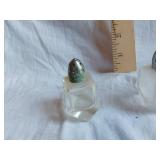 Set of Vintage Glass Salt and Pepper Shakers