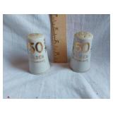 50th Golden Anniversary Salt and Pepper Shakers Made in Japan