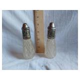 Crystal Salt and Pepper Shakers