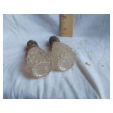 Crystal Salt and Pepper Shakers