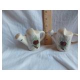 Vintage Ceramic Watering Can Shaped Salt and Pepper Shakers