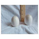 White Ceramic Salt and Pepper Shakers Set
