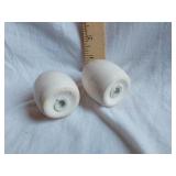 White Ceramic Salt and Pepper Shakers Set
