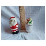 Vintage Santa and Packages Salt and Pepper Shakers