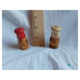 Wooden Salt and Pepper Shakers with Cork Stoppers