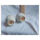 50th Anniversary Salt and Pepper Shakers with Gold Accents