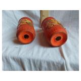 Salt and Pepper Shaker Set with Butterfly and Flower Design