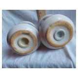 Ceramic Salt and Pepper Shakers with Dog and Cat Design