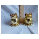 Golden Frog Salt and Pepper Shakers