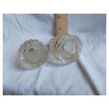 Vintage Glass Salt and Pepper Shakers