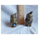 Set of Two Vintage Native American Figurine Salt and Pepper Shakers