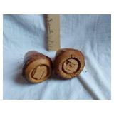 Aloha Hawaii Wooden Salt and Pepper Shakers