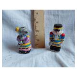 Nut Cracker and Rat King Ceramic Salt and Pepper Shakers