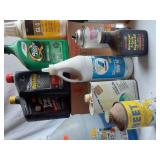 Lot of Automotive and Maintenance Supplies including Quaker State Oil, Pennzoil, and More  - Partially Full