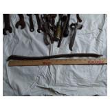 Assorted Vintage Hand Tools including Adjustable Wrench, Pliers, and Wrenches