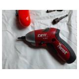 Black & Decker and Skil Cordless Screwdrivers, Stanley No. 59 Drill Vise, and Various Tools
