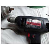 Black & Decker Bulldog Impact Wrench, Craftsman Drill, Extension Cords, Work Light, and Hard Hat