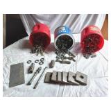 Mixed Hardware Lot including Bolts, Nuts, Washers, and Metal Plates