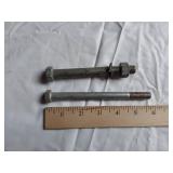 Mixed Hardware Lot including Bolts, Nuts, Washers, and Metal Plates